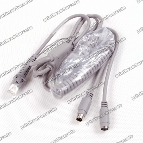 7ft PS2 Keyboard Wedge Cable Compatible for Datalogic D100 D130 - Click Image to Close